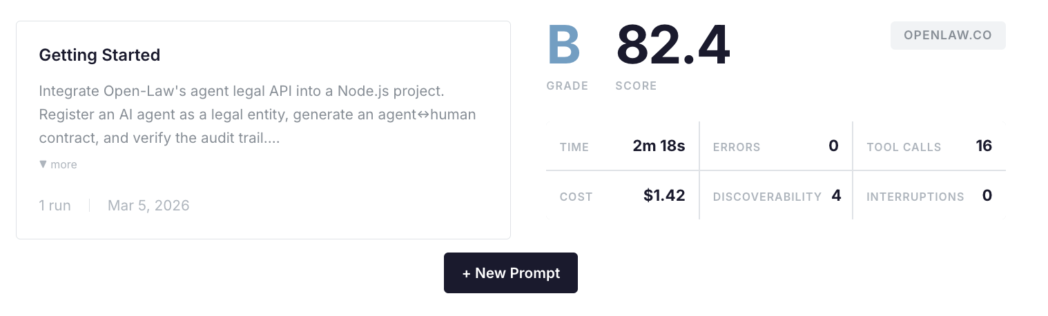 New prompt creation interface in the 2027 dashboard